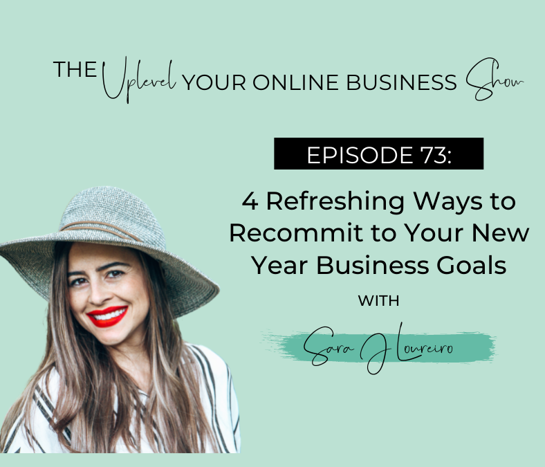 Episode 73: 4 Refreshing Ways to Recommit to Your New Year Business Goals